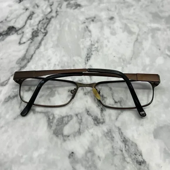Safilo Elasta 7196 0JWU Eyeglasses Frames Brown Rectangle full Rim 47-19-145 - Picture 12 of 12